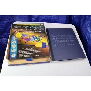 Completed ~ First State Quarters Of The United States Collector's Map 99-08